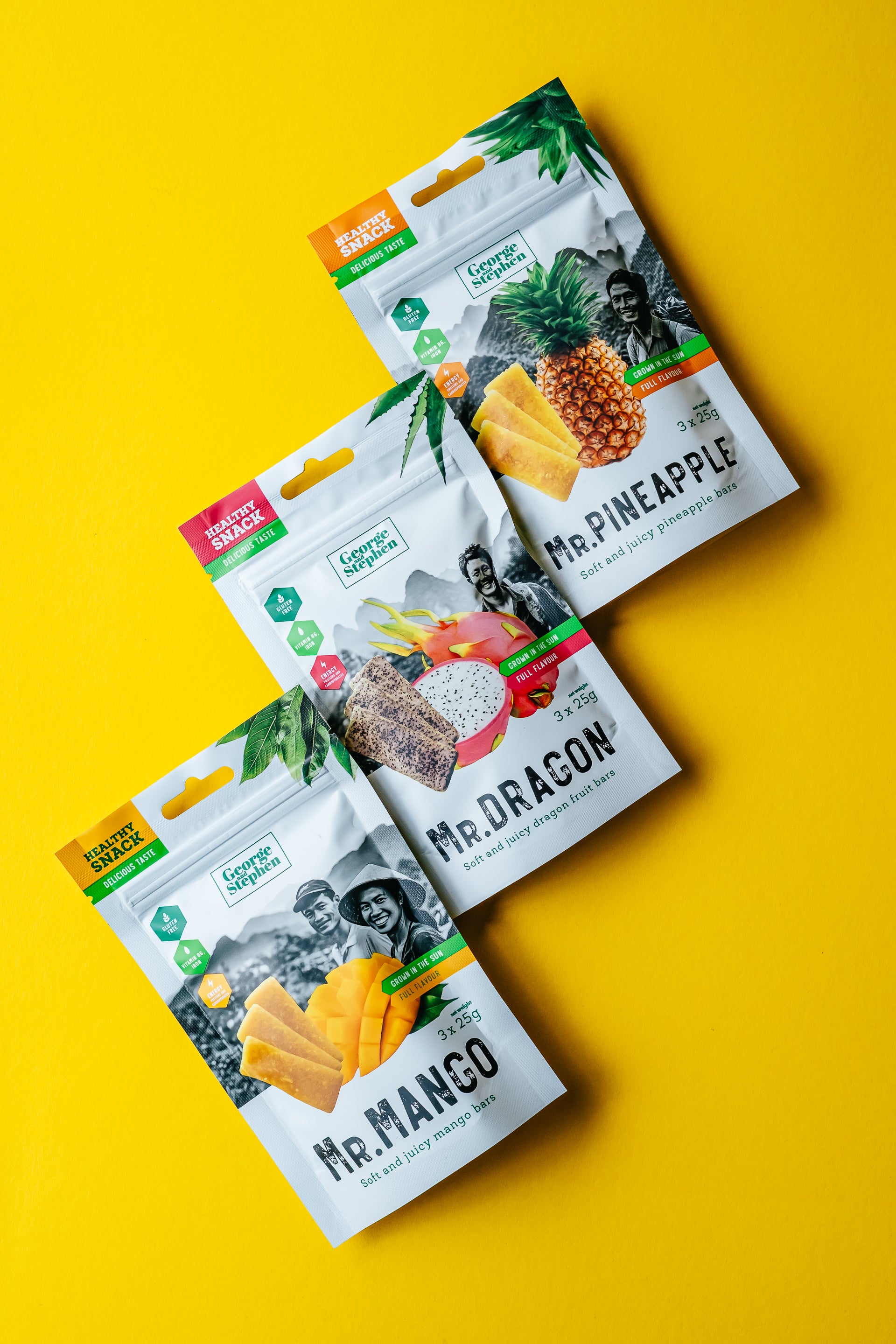 FRUIT BAR SET x 3 | MANGO DRAGON PINEAPPLE | 9 x 25 g