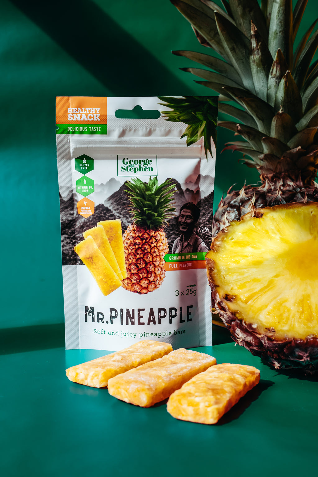 MR. PINEAPPLE BARS | Pineapple Fruit Bars 75g
